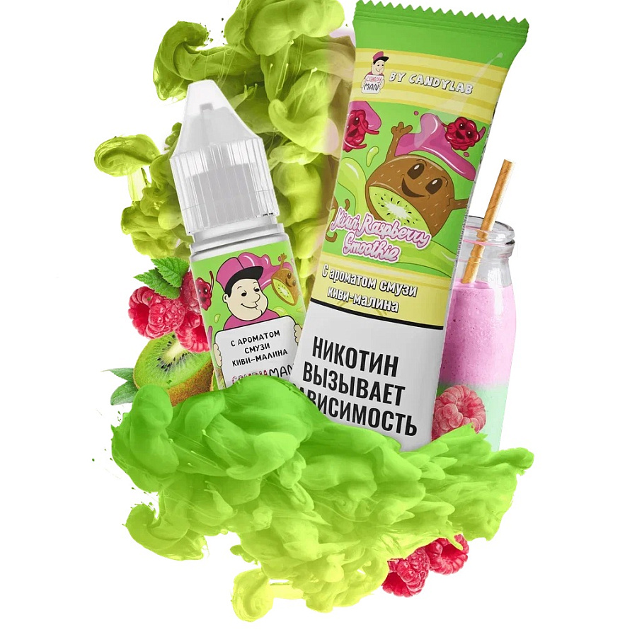 CandyMan с ароматом "Kiwi Raspberry Smoothie" (Смузи киви-малина), объем: 10мл, никотин   АТП